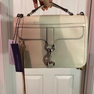 New!! Rebecca Minkoff White Leather Bag